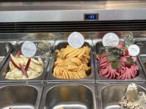 Apple, peach,strawberry and beet  at Eriko Osawa Earthly Gelato  in Tokyo