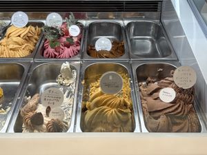 Mushroom, pumpkin  at Eriko Osawa Earthly Gelato  in Tokyo