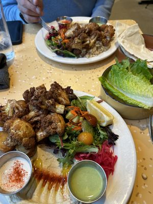 Cauliflower platter- Amazingly delicious 😋   at Nuba Cafe - Mount Pleasant in Vancouver