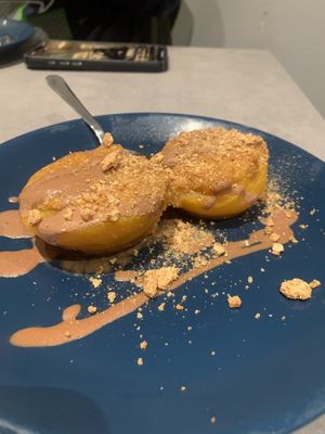 Pesche e amaretto  at Vegitalian in Salzburg