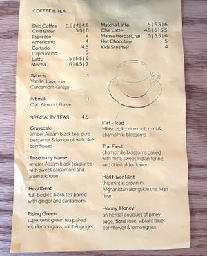 Menu August 2025  at Yours Truly  in Portland