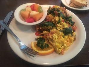 Vegan scramble! So delicious! at Evan's Kitchen in Sacramento