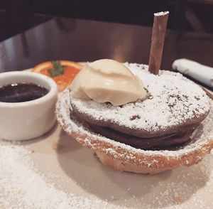 Brunch: Pumpkin Pie Pancakes at Evan's Kitchen in Sacramento