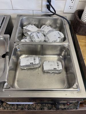 We took two of the vegan burritos so only two left.   at Mountain Peoples Co-op in Nederland