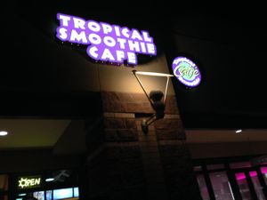 Building signage  at Tropical Smoothie Cafe in Phoenix