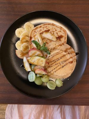 pannenkoeken met fruit   at Café Gilde in Amsterdam