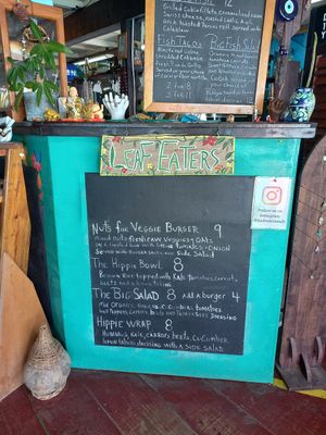 Menu 🍽 at Leaf Eaters Cafe in Bocas Del Toro