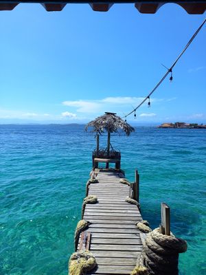 Ocean View at Leaf Eaters Cafe in Bocas Del Toro