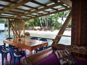 - at Leaf Eaters Cafe in Bocas Del Toro