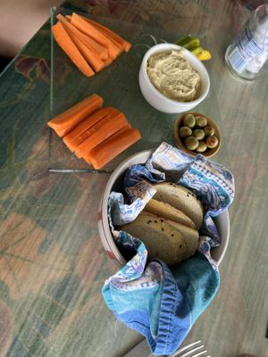 Hummus  at Leaf Eaters Cafe in Bocas Del Toro