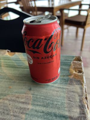 Coke no sugar  at Leaf Eaters Cafe in Bocas Del Toro