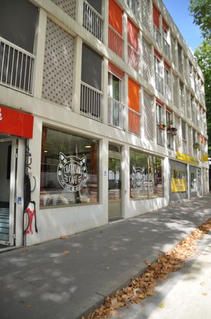   at Chat-Rivari Café in Paris