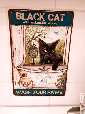 deco at Chat-Rivari Café in Paris