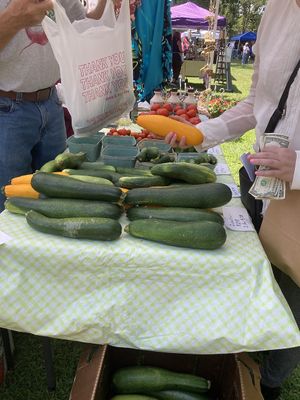 Produce vendor at Mentor Farmers Market in Mentor