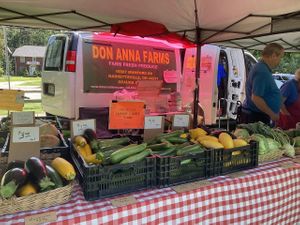 Produce vendor at Mentor Farmers Market in Mentor