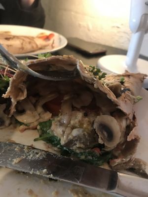 The tasty insides! at Maloko in South East London