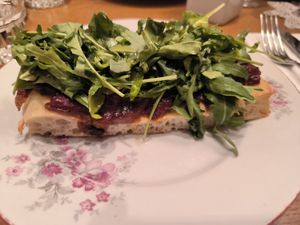 Largos with ratatouille -excellent at Marumba in Budapest