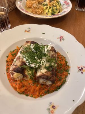 stuffed cabbage from their festive specials  at Marumba in Budapest