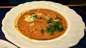Goulash soup  at Marumba in Budapest