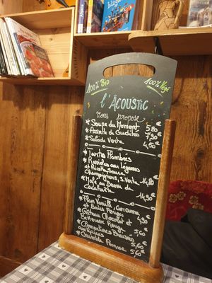 Menu at L'Acoustic in Selestat