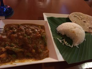 Vegetarian thokku - medium hot. at Ganesha Restaurante in Cartagena