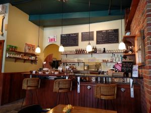 inside at Bonnys Vegetarian and Organic Cuisine in Montreal