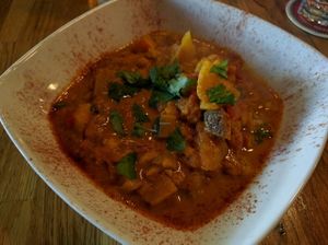 cari aux pois chiches et legumes at Bonnys Vegetarian and Organic Cuisine in Montreal