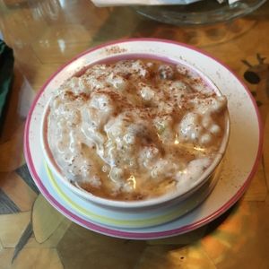 Pouding au riz at Bonnys Vegetarian and Organic Cuisine in Montreal
