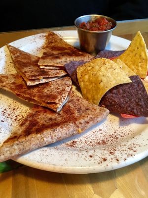 quesadilla at Bonnys Vegetarian and Organic Cuisine in Montreal