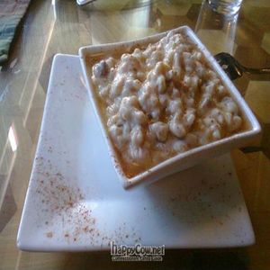 Rice Pudding at Bonnys Vegetarian and Organic Cuisine in Montreal