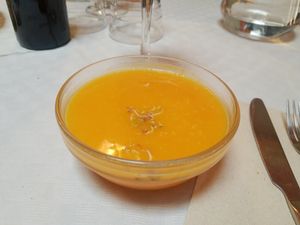 Soup at Baratza Kafea in Pamplona