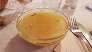 Amaranth soup at Baratza Kafea in Pamplona