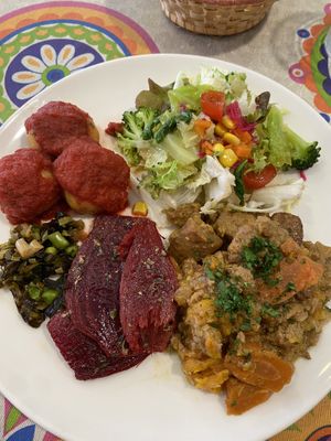 Homemade Seitan  at Baratza Kafea in Pamplona