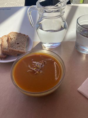 Soup at Baratza Kafea in Pamplona