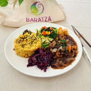 We cook real food, tasty and home made. Just, what you need. at Baratza Kafea in Pamplona