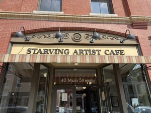   at Starving Artist Creperie and Cafe in Lee