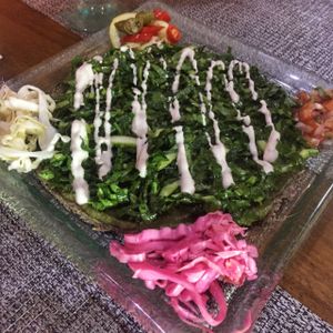 Green Puja Pizza at Divine Earth in Seminyak