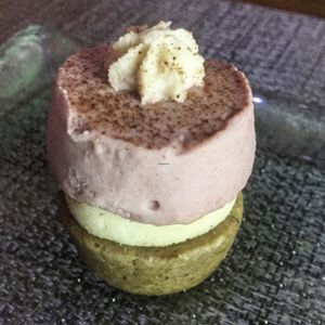 strawberries & cream dessert at Divine Earth in Seminyak