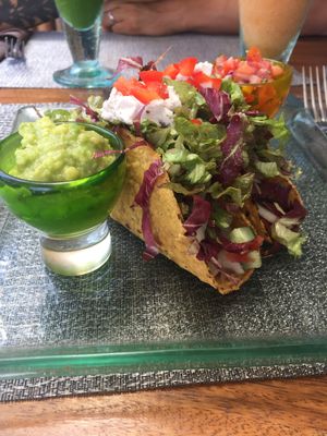 the mexican tacos at Divine Earth in Seminyak