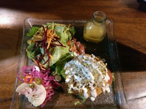 Burger at Divine Earth in Seminyak