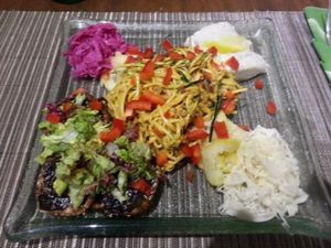 One of the meal at Divine Earth in Seminyak