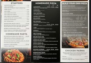 Menu at Woodstone Pizza & Flamegrill Keswick in England