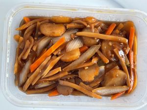 Bamboo shoots and water chestnuts at Bamboo Chinese & Thai Restaurant in Cumbria