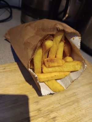 Salt and chilli chips at Golden Pond Chinese Takeaway in Castlebar