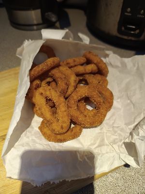 Onion rings at Golden Pond Chinese Takeaway in Castlebar