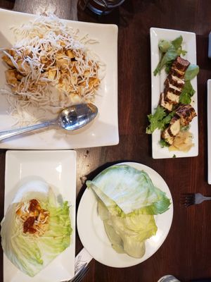 Tofu lettuce wraps and blackened tofu appetizers at Zheng Asian Bistro in Glenwood Springs