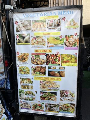 Vegetarian menu   at Viet808 in Honolulu