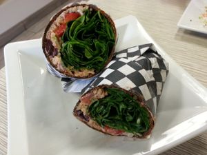 Mediterranean Wrap at Yummy Green in Victoria