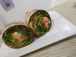 Burrito at Yummy Green in Victoria