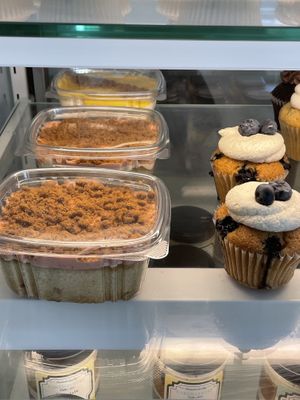 Mousse cake & blueberry cupcakes  at Caked Coffee in Burlington